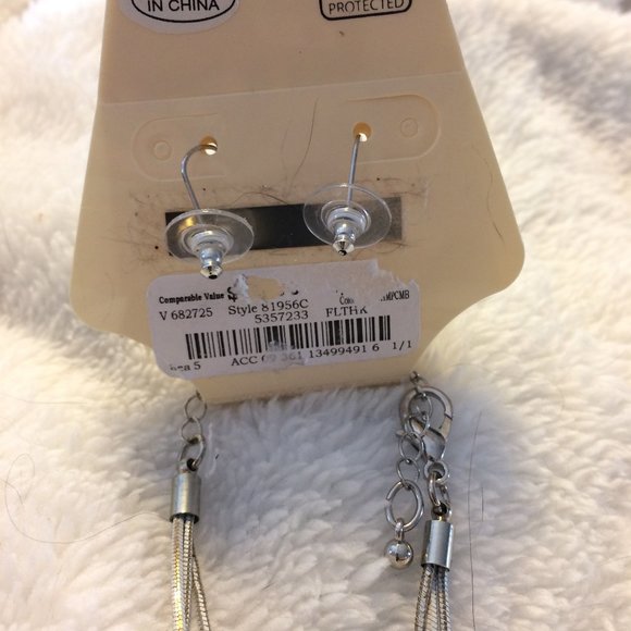 Sophia & Kate White/Pink Bauble Necklace, Earrings - Picture 4 of 5